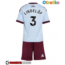 Otroške Nogometnih dresov Aston Villa Victor Lindelof #3 Tretji 2026-27 Kratki rokavi (+ hlače)